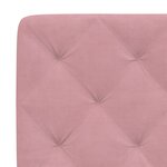 vidaXL Cadre de lit sans matelas rose 120x200 cm velours