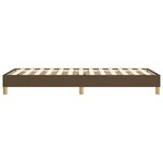 vidaXL Cadre de lit Marron foncé 90x200 cm Tissu