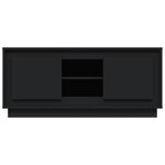 vidaXL Meuble TV noir 102x35x45 cm bois d'ingénierie