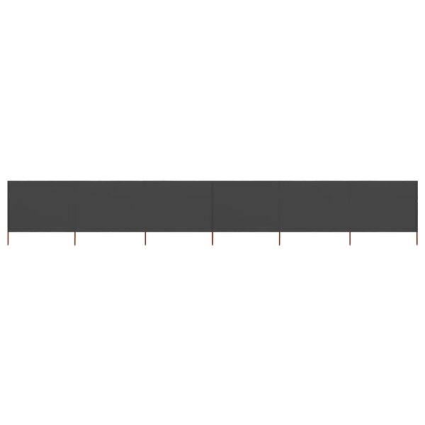 vidaXL Paravent 6 panneaux Tissu 800 x 160 cm Anthracite