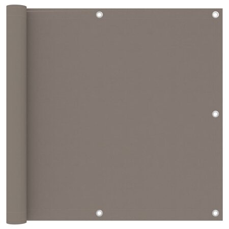 vidaXL Écran de balcon Taupe 90x300 cm Tissu Oxford