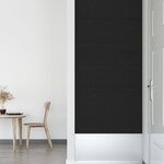 vidaXL Panneaux muraux 12 Pièces Noir 30x30 cm Tissu 1 08 m²