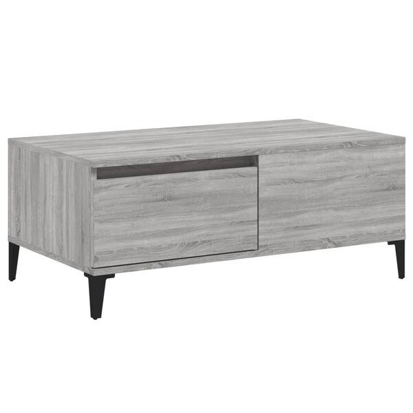 vidaXL Table basse Sonoma gris 90x50x36 5 cm Bois d'ingénierie