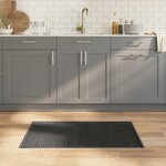 vidaXL Tapis rectangulaire gris 60x100 cm bambou