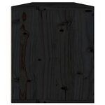 vidaXL Armoires murales 2 Pièces Noir 60x30x35 cm Bois de pin massif