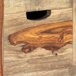 vidaXL Buffet Gris 100x30x50 cm Bois massif