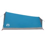 vidaXL Tente de camping 2 personnes bleu imperméable