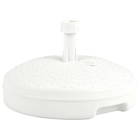 vidaXL Socle de parasol rempli de sable/d'eau 20 L Plastique rotin