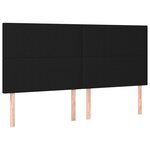 vidaXL Sommier à lattes de lit avec matelas Noir 200x200 cm Tissu