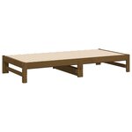 vidaXL Lit coulissant Marron miel 2x(90x190) cm Bois de pin massif