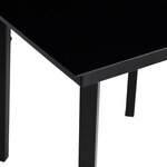 vidaXL Ensemble à manger de jardin 5 Pièces Noir Rotin PVC