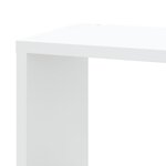 vidaXL Étagère d'angle murale blanc 45x45x147 cm bois d'ingénierie