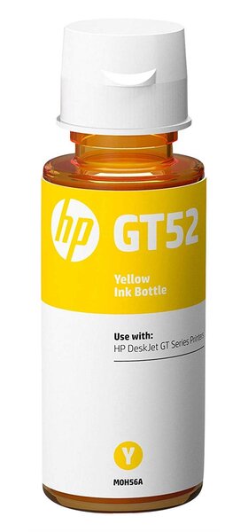Flacon d'encre m0h56ae original gt52 70 ml jaune hp