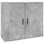 vidaXL Buffets 3 Pièces gris béton bois d'ingénierie