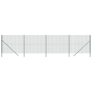 vidaXL Clôture en treillis métallique vert 1 6x10 m acier galvanisé