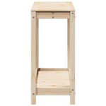 vidaXL Table de rempotage avec étagère 108x35x75 cm bois massif de pin