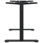 vidaXL Cadre de bureau debout noir (94-135)x60x(70-114) cm acier