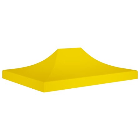 vidaXL Toit de tente de réception 4x3 m Jaune 270 g/m²