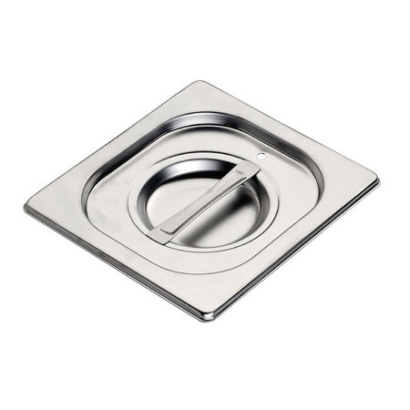 Couvercle pour bac gastro inox gn 1/6 avec joint silicone - gastro m -  - inox 176x162xmm