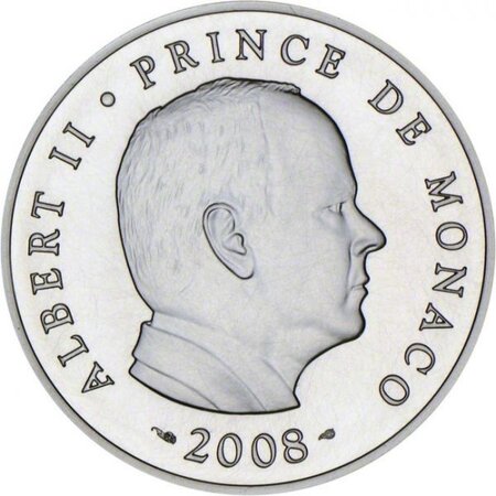 Pièce de monnaie 5 euro Monaco 2008 argent BE – Albert II