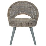 vidaXL Chaise de canapé rotin kubu gris