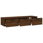 vidaXL Armoire murale Chêne marron 102x30x20 cm Bois d'ingénierie