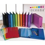 Classeur A4 4 anneaux 30mm Iderama  noir EXACOMPTA