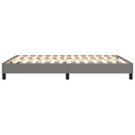 vidaXL Cadre de lit Gris foncé 140 x 200 cm Tissu