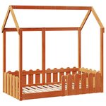 vidaXL Cadre de lit d'enfants forme de maison 70x140cm bois pin massif