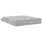 vidaXL Lit de rangement Gris Sonoma 180x200 cm