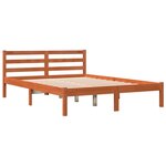 vidaXL Cadre de lit sans matelas cire marron 120x190cm bois pin massif
