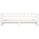 vidaXL Lit coulissant Blanc 2x(90x190) cm Bois de pin massif