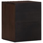 vidaXL Armoire murale de salle de bain 38x34x48cm brun manguier massif