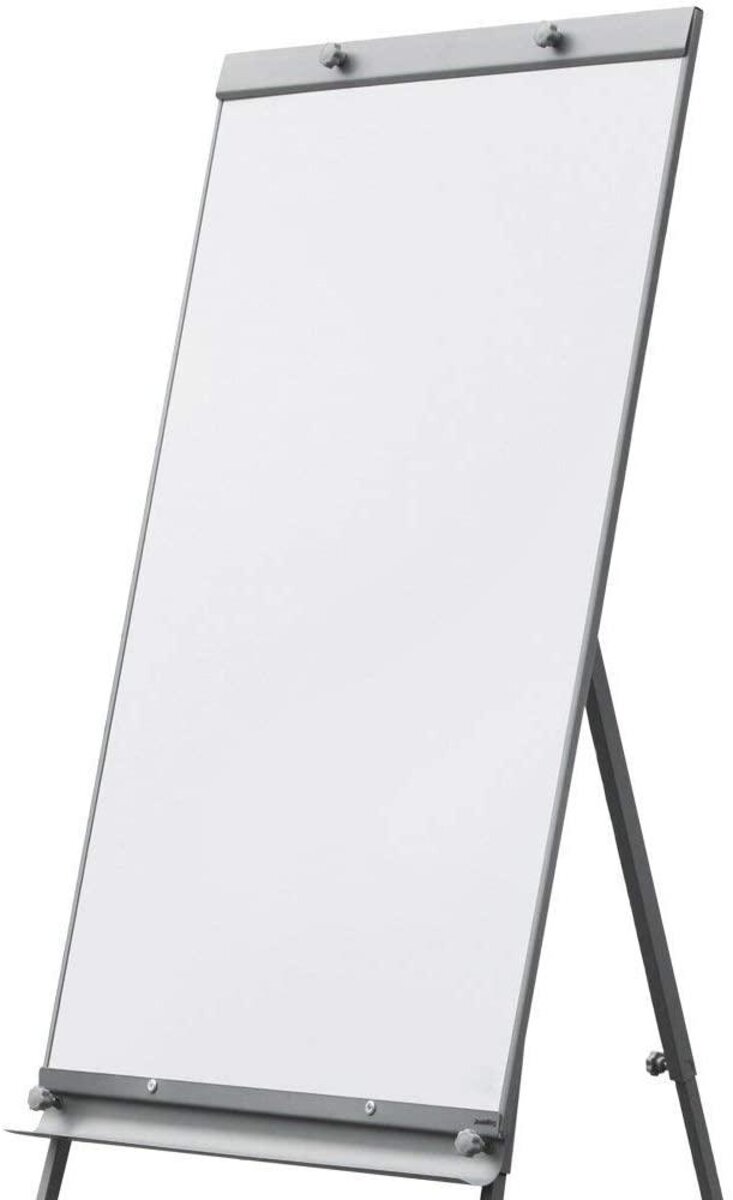 Chevalet paperboard magnétique - Gris - Manutan 
