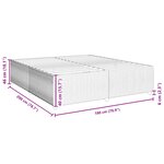 vidaXL Cadre de lit Gris foncé 180 x 200 cm Velours