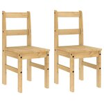 vidaXL Chaises à manger lot de 2 Panama 40x46x90 cm bois massif de pin