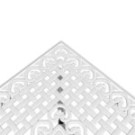 vidaXL Ensemble à manger de jardin 5 Pièces blanc aluminium coulé