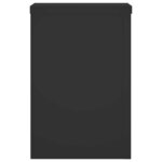vidaXL Supports pour plantes 2 Pièces noir 25x25x35 cm bois d'ingénierie
