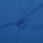 vidaXL Coussins de chaise de jardin à dossier haut lot de 4 bleu royal