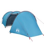 vidaXL Tente de camping tunnel 4 personnes bleu imperméable