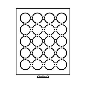 Médaillier 24 compartiments circulaires pour 35 mm teinte fumée.