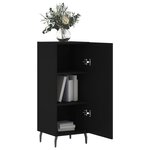 vidaXL Buffet Noir 34 5x34x90 cm Bois d'ingénierie