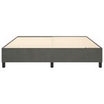 vidaXL Cadre de lit Gris foncé 180 x 200 cm Velours