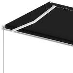 vidaXL Auvent manuel rétractable sur pied 300x250 cm Anthracite