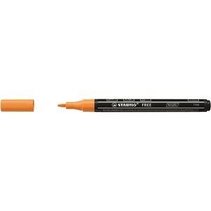 Marqueur pointe fine FREE acrylic T100 orange STABILO