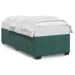 vidaXL Cadre de lit Vert foncé 80x200 cm Velours