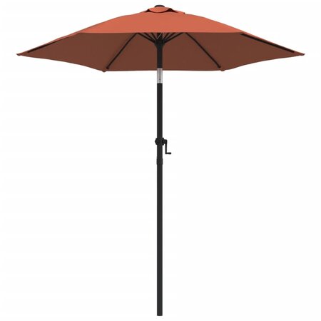 vidaXL Parasol Terre cuite 200x224 cm Aluminium