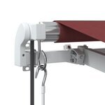 vidaXL Auvent rétractable automatique avec LED bordeaux 600x350 cm