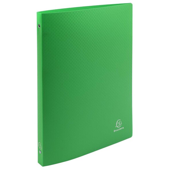 Classeur 4 anneaux 15mm polypropylène OPAK - A4 Vert clair EXACOMPTA