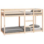 vidaXL Lit superposé 75x190 cm Bois de pin massif